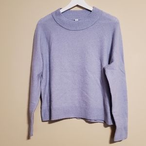 Athleta Hawthorn Crew Neck Blue Warm Weather Sweater Women's Size Small